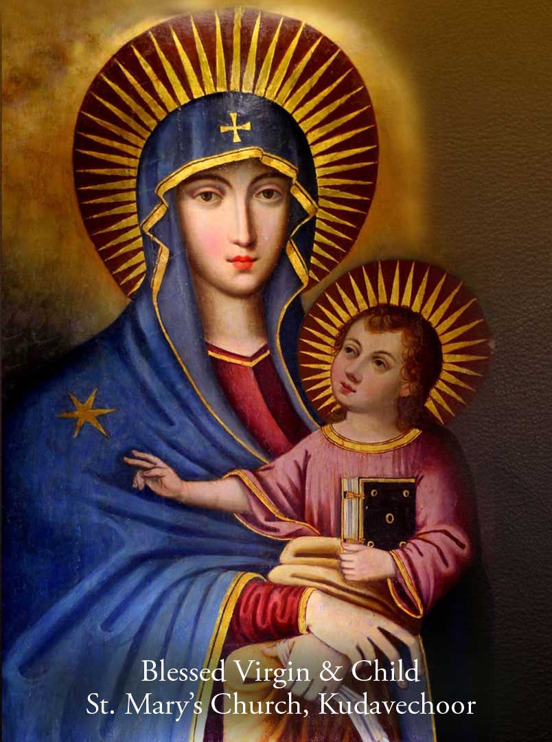 Blessed Virgin and Child <br/> St. Mary's Church, Kudavechoor 