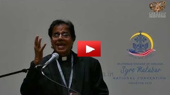 Dr. Joseph J. Palackal's lecture at Syro Malabar Convention 2019